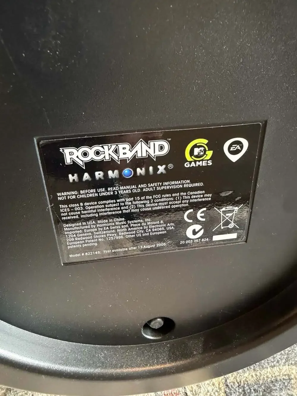 Rock Band Harmonix PlayStation Drum Kit Controller Model 822148